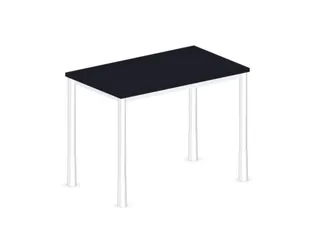 In hoogte verstelbaar bureau,HxBxD 720-840x1000x600mm,CC-zwart - 2