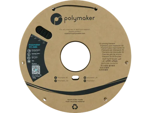 Polymaker PC-ABS Black, 1,75 mm Filament 1kg Zwart