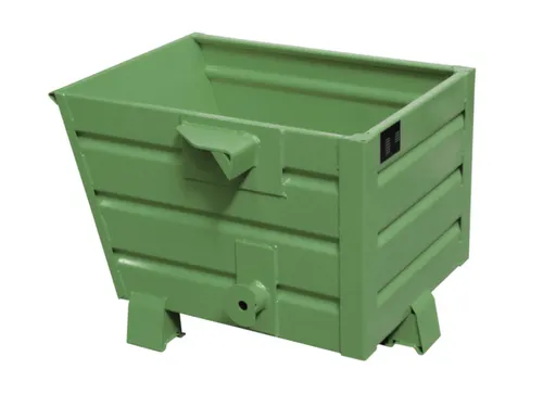 kiepbak,stapelbaar,HxLxB 600x800x600mm,0,3m³,draagverm. 500kg,RAL6011