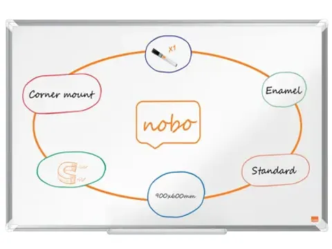Whiteboard Nobo Premium Plus 60x90cm emaille