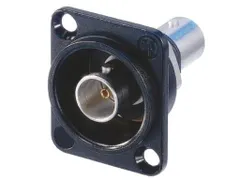 Neutrik - Bnc - Zwarte D-Behuizing - Doorvoer - Geïsoleerd