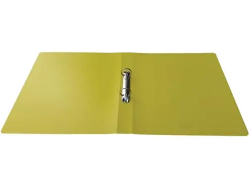 ringmap, voor ft A4, uit PP, 2 ringen van 25mm, geel