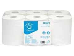 Papernet Handdoekrol 403829 2-Laags wit 6 Rol