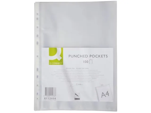 Gerperforeerde Showtas A4 11-Gaats Generfd PP 60mic 100 stuks