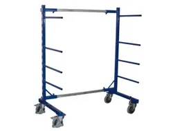 Draagarmwagen 400kg Enkelzijdig 2 Staanders 8 Liggers Ral5010