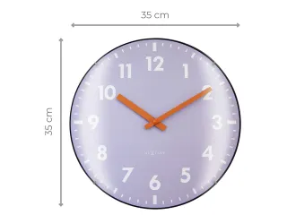 Wandklok NeXtime Duomo 35cm lavendel - 8