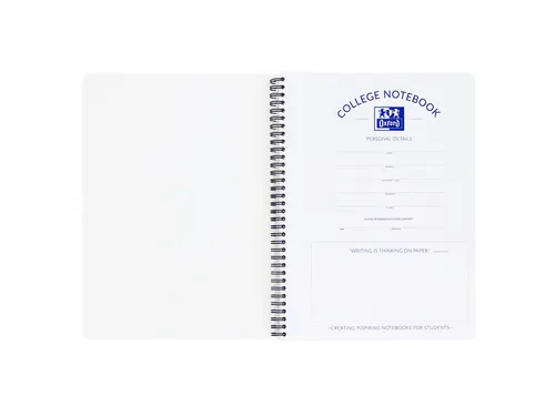 Collegeblok Oxford Scribzee A4 23-Gaats Lijn 80Vel Assorti