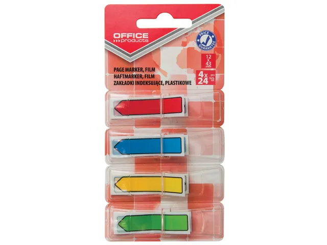 Index 43x12mm 4x24 Tabs Assorti kleuren blister