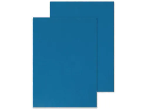 Dekblad A4 Blauw Lederlook 250 Grams Pak 100 Stuks