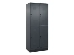 dubbeldekse locker,HxBxD 1950x800x500mm,2x2vak.,vak B 400mm