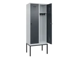 locker,HxBxD 2120x800x500mm,2vak,vak B 400mm,draaigrendel
