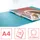 Colour'Breeze ringmap, 2 ringen, PP, ft A4, met soepele kaft blauw