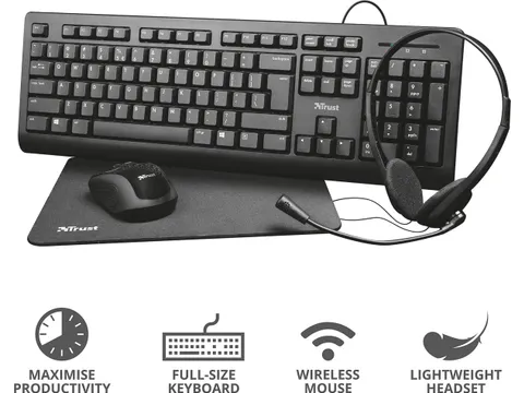 Trust Primo 4-in-1 Home Office Set