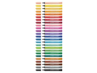 Viltstift STABILO Cappi 168/12 Arty medium assorti etui à 12 stuks - 4