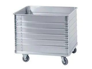 aluminium bakwagen,laadvl. LxB 1250x700mm,655l,HxLxB 955x1300x750mm - 1