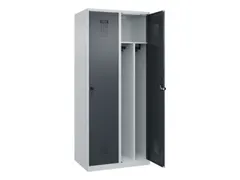 locker voor scheiding van kleding,HxBxD 1850x800x500mm,2vak