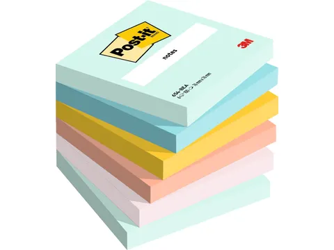 Memoblok 3M Post-it 654 76x76mm Beachside Colour