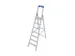 Ladder Aluminium Bordes H 1 65M 7Treden Incl. Bordes