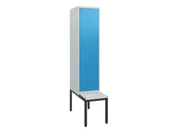 locker met bank,HxBxD 1950x400x815mm,1vak,vak B 400mm,cil.-slot