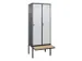 locker voor scheiding van kleding,HxBxD 2120x800x815mm,2vak