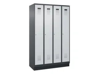 locker,HxBxD 1950x1200x500mm,4vak,vak B 300mm,cil.-slot,sokkel - 3
