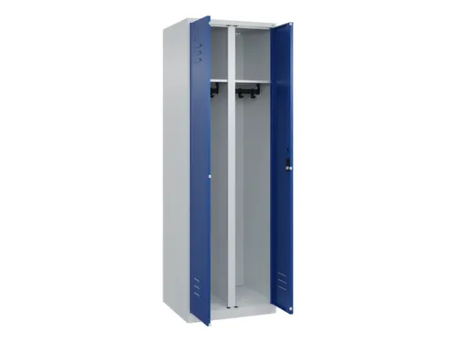 locker voor scheiding van kleding,HxBxD 1850x600x500mm,2vak