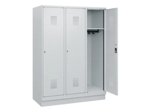 schoollocker,HxBxD 1630x1200x500mm,3vak,vak B 400mm,cil.-slot,sokkel