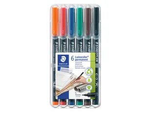 Viltstift Staedtler OHP Lumocolor 313 Super fijn 0.4mm Assorti 6 stuks - 2