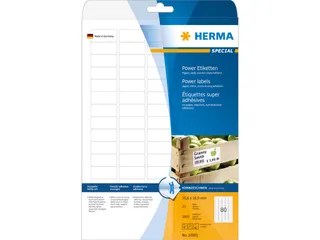 HERMA 10901 Power Etiketten A4 35,6x16,9mm Wit 2000 stuks - 2