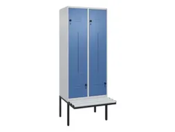 Z-garderobekast,HxBxD 2120x800x815mm,4vak,vak B 400mm,draaigrendel