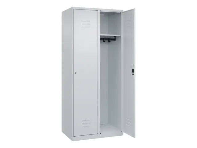 locker,HxBxD 1850x800x500mm,2vak,vak B 400mm,cil.-slot,staand op vloer
