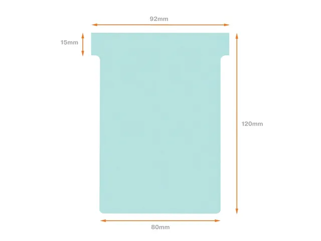 Planbord T-kaart Nobo nr 3 80mm blauw