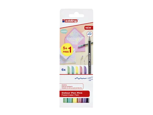 Fineliner edding 1200 fijn pastel assorti