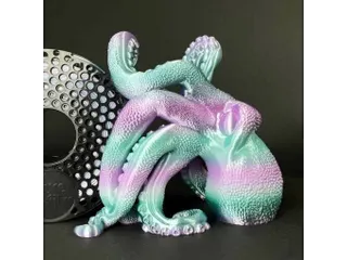 Azurefilm PLA Silk 3D filament 1,75mm Rainbow Aurora 1kg - 4