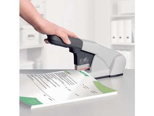 Blokhechter Leitz 5551 Heavy Duty 80vel zilvergrijs