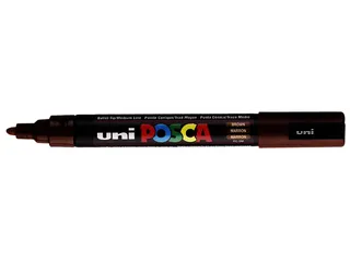 Verfstift Posca PC5M Medium Punt 1,8-2,5mm Bruin - 2