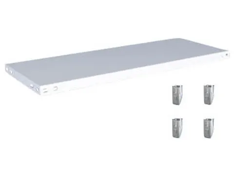 legbord,v. magazijnstelling,BxD 1000x400mm,vakl. 145kg,staal,RAL7035