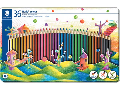 Staedler kleurpotloden Noris Colour metalen doos 36 stuks