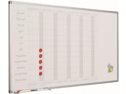 Magnetisch Planbord 60x120cm Softline profiel 8mm Jaar NL