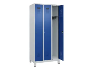 locker,HxBxD 1950x900x500mm,3vak,vak B 300mm,cil.-slot,voeten - 2