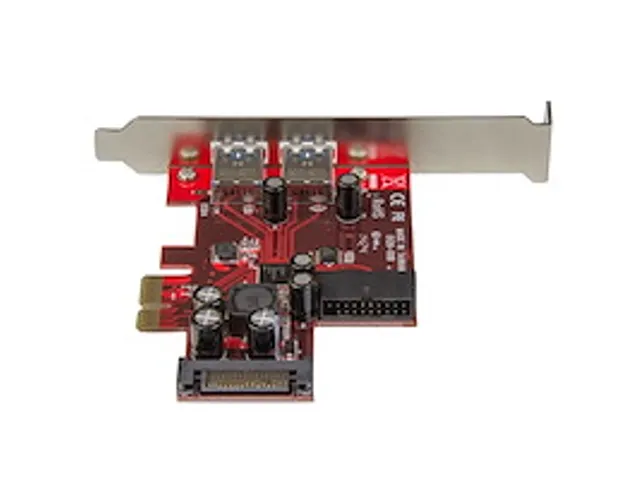 4 Poorts PCI Express USB 3.0 Kaart 5Gbps 2 Extern & 2 Intern SATA