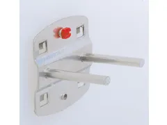 Gereedschapshouder Dubbel Met Rechte Haak L 150Mm Aluminium-Kleurig