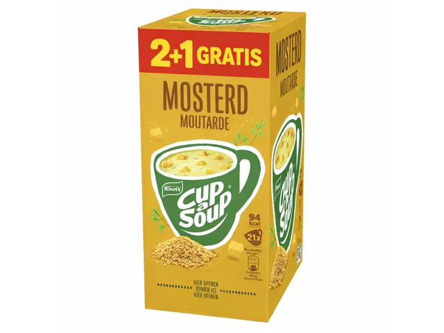 Cup-a-Soup Knorr Soep mosterd 2+1 Gratis