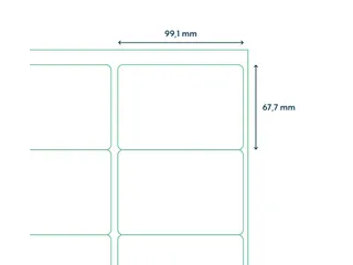 Etiketten Zelfklevend Wit 8 op A4 99.1x67.7mm 1000 Vel - 2