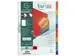 Tabbladen glanskarton 225g met versterkte tabs 12-delig A4 Assorti