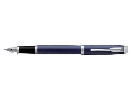 Vulpen Parker IM Matt Blue CT Finish Medium Blauwe inkt