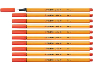 Fineliner STABILO point 88/48 fijn lichtrood - 4