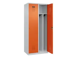 locker voor scheiding van kleding,HxBxD 1850x800x500mm,2vak