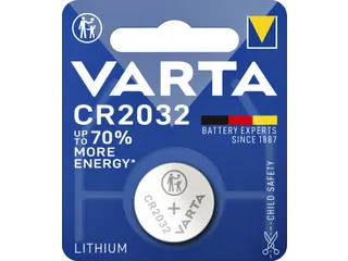 Batterij Varta knoopcel CR2032 lithium 3V blister à 1 stuk - 1