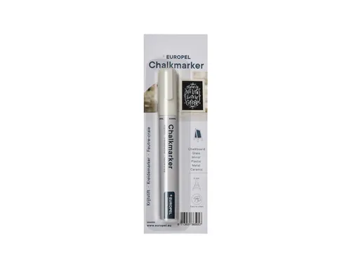Krijtstift Europel 6mm wit blister 1 stuk